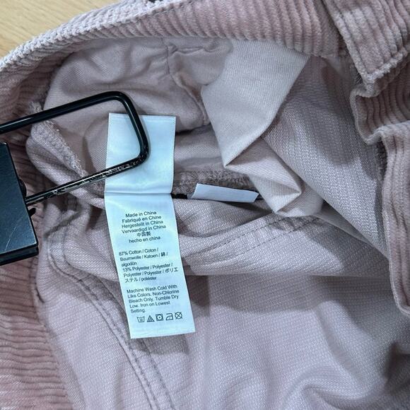 J. Crew High-rise Tapered Corduroy Pant Blush Pink Wide Wale Corduroy size 12 - Picture 8 of 9